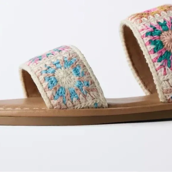 Girls Zara Crocheted Sandal size EU 31 - Picture 3 of 8